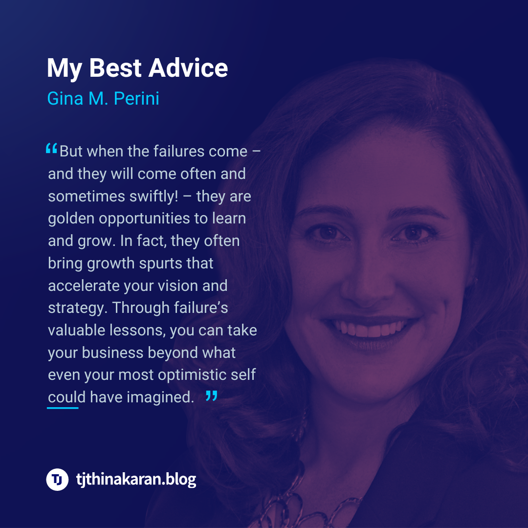 My Best Advice — Gina Perini