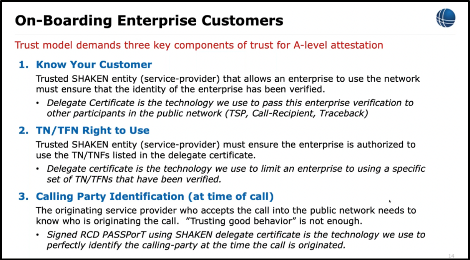 Driving Customer Confidence and Trust with A-Level Attestation and STIR/SHAKEN